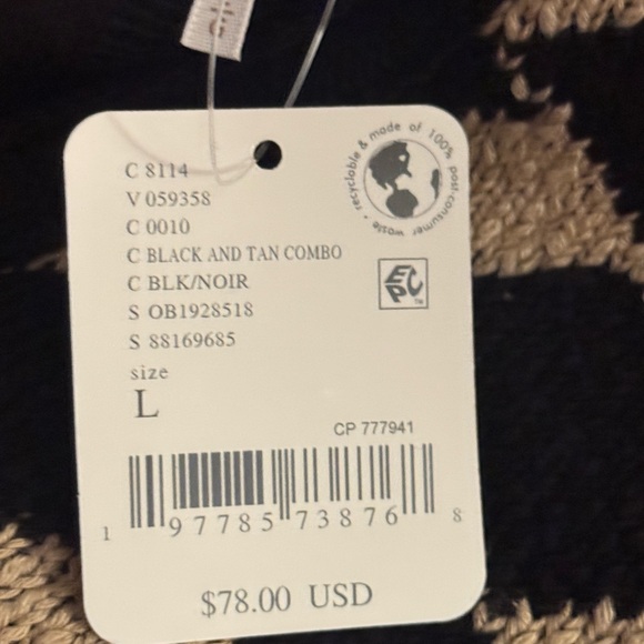 NWT Free People tan/black NWT
Lola Cropped Knit Top size large - Picture 7 of 7